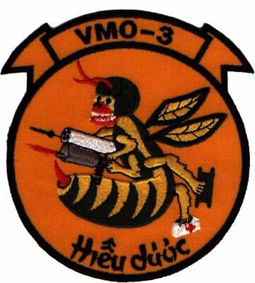 MARINE CORPS VM0-3 SCARFACE OAKGATE HELICOPTER SQUADRON EMBROIDERED JACKET PATCH