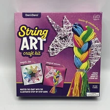 Creative 3D String Art Kit Kids Unicorn & Star Craft Set with Illustrated Guide