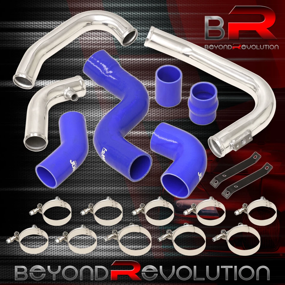 For 1990-1996 300ZX Z32 Twin Turbo Polish Aluminum Intercooler Pipe Kit Couplers - Image 4 of 4