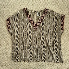 Colores Swim Cover Up Zebra Print Tan OS Open Back Breezy Sheer