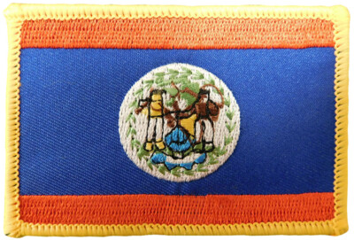 Wholesale Lot Of 6 Belize Country Flag Iron On Patch