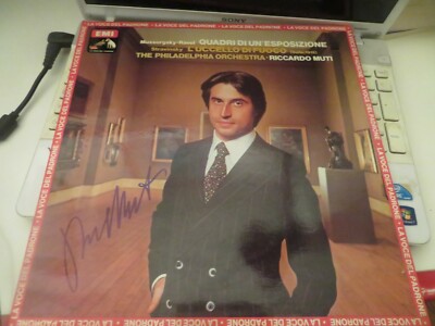 LP ''DER FEUERVOGEL, Strawinskij'' von RICCARDO MUTI, ORIGINAL AUTOGRAMM