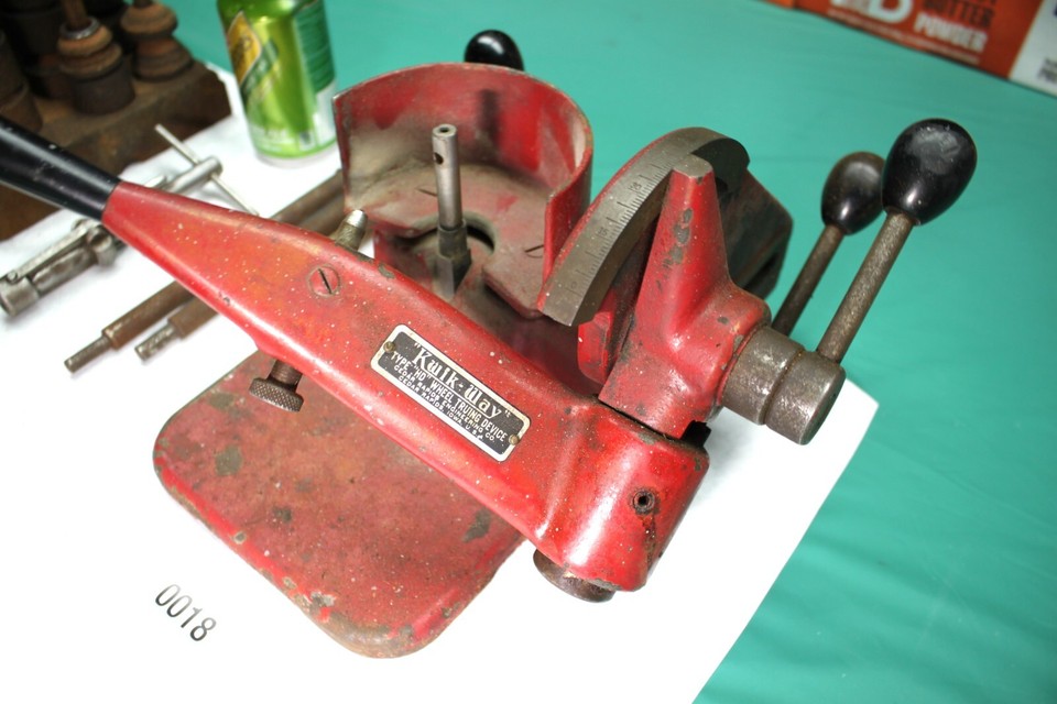 Kwik Way Valve Seat Grinder with Accessories Vintage Mechanic Antique