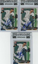 Nicholas Castellanos Detroit Tigers Signed Autographed Cards (Lot of 3)