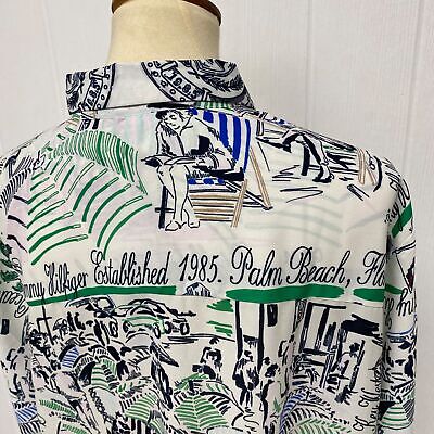 Tommy Hilfiger women's graphic-print shirt collared long sleeve Florida  size XXL