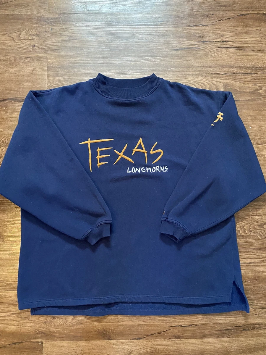 Vintage 90u0026#039;s UNIV TEXAS LONGHORNS Sweatshirt Crew Neck SEWN LTRS Mens  XL | eBay