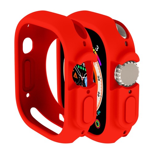 For Apple Watch Ultra 49mm Candy Matte Soft Cover Case Bumper Shell Frame TPU - Zdjęcie 16 z 28