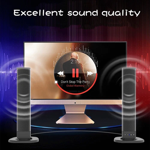 Wireless Surround Sound Bar 4 Speaker System Bluetooth Subwoofer TV Home Theater - Picture 2 of 12