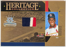 2005 Donruss Diamond Kings Heritage Collection Bob Gibson Relic #HC-2 1/1
