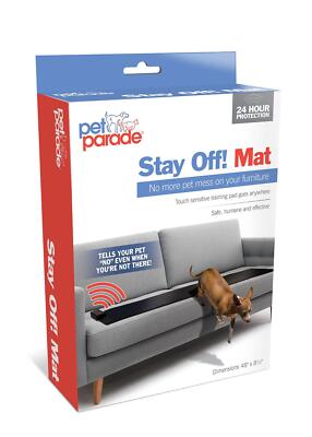 Pet Parade Stay Off! Mat - Indoor Pet Training Sonic Repellent for Dogs and Cats