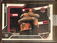 2024 Panini Instant WWE #80 Jimmy Uso Roman Reigns Bad Blood