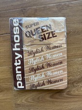 Vintage Super Queen Size Panty Hose Grey BRAND NEW Unkonwn Size AS IS No Returns