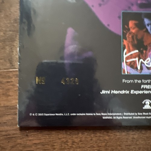 RSD 2015 Jimi Hendrix Purple Haze/Freedom 7" Vinyl #4328 - Picture 3 of 3
