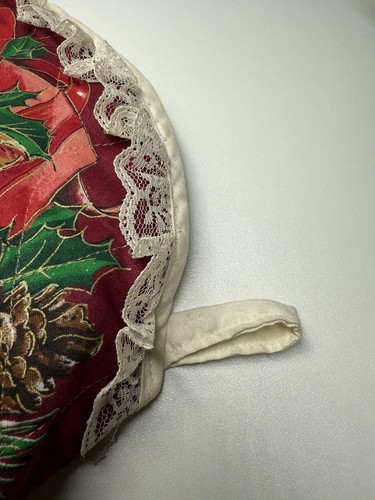 Rare Vintage Cranston Fabrics Jumbo Christmas Toyland Jumbo Stocking Lace Trim - Picture 16 of 18