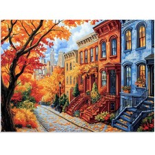 Beautiful Fall Street 500 Piece Jigsaw Puzzle