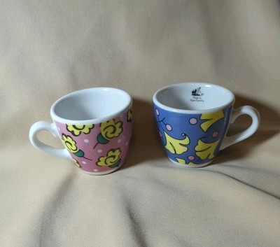 Modern Art Eschenbach Porcelain Espresso Cup Germany Angelo Sganerla Floral Vtg