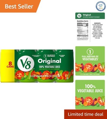 5.5 fl oz  Vegetable Juice (Pack of 8) - Low Calorie, Rich in Vitamin C
