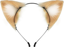Cat Fox Faux Fur Ears Headband Cute Halloween Fancy Dress Cosplay Handmade Anima