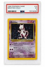 1999 Pokémon Base Set Mewtwo Holo #10 PSA 5 EX Vintage WOTC Holographic Card on eBay