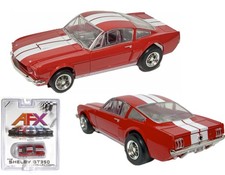 1pc 2026 AFX Mega G Shelby GT350 Ford MUSTANG Red and White HO Slot Car 22152