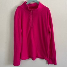 Pink Half-Zip Fleece Girl Size 8