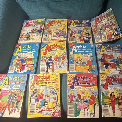 Archie  Andrew s where are you Comics lot of 12. See Pics. As Early as 1983