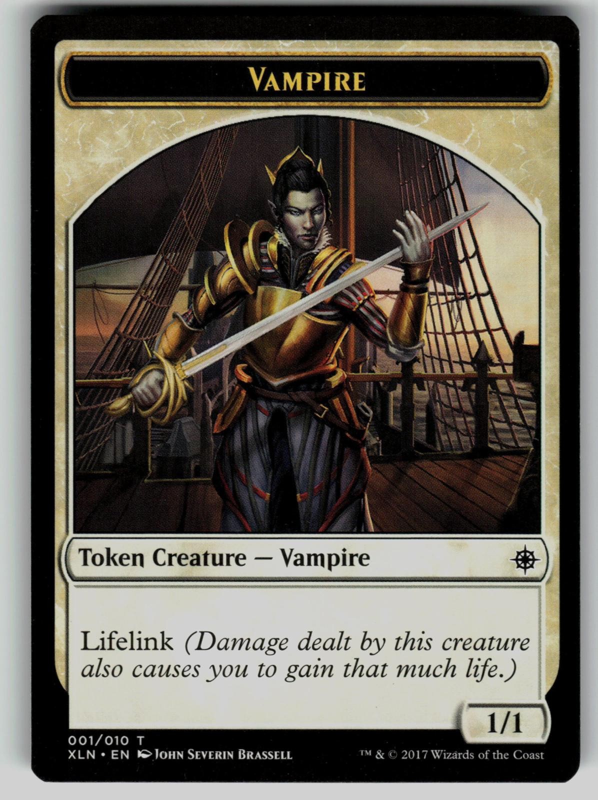 Vampire Token 1 Ixalan Magic: The Gathering Token