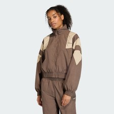 adidas women BLOCKED WASHED ZIPPED TRACK TOP