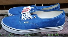 New Men's Vans Authentic Thrift Navy Size 13