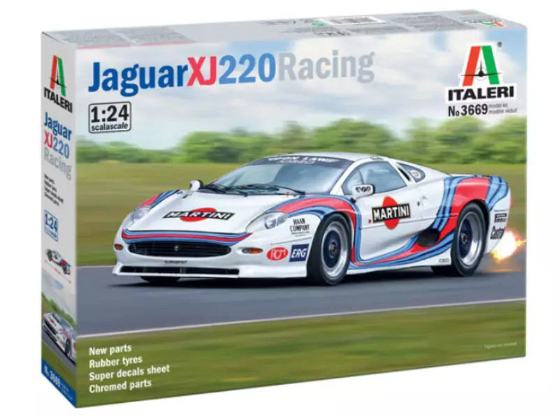 Jaguar XJ 220 Racing Italeri 3669 kit de modélisme automobile de course 1/24 à monter