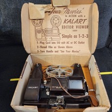Vintage Kalart 8mm Film Movie Editor Viewer Eight w Original Box 1960's. UNTEST