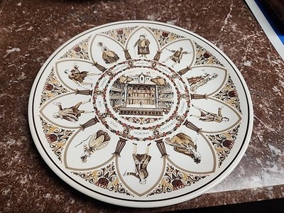 Wedgwood Shakespeare Characters Plate All the World's a Stage England 