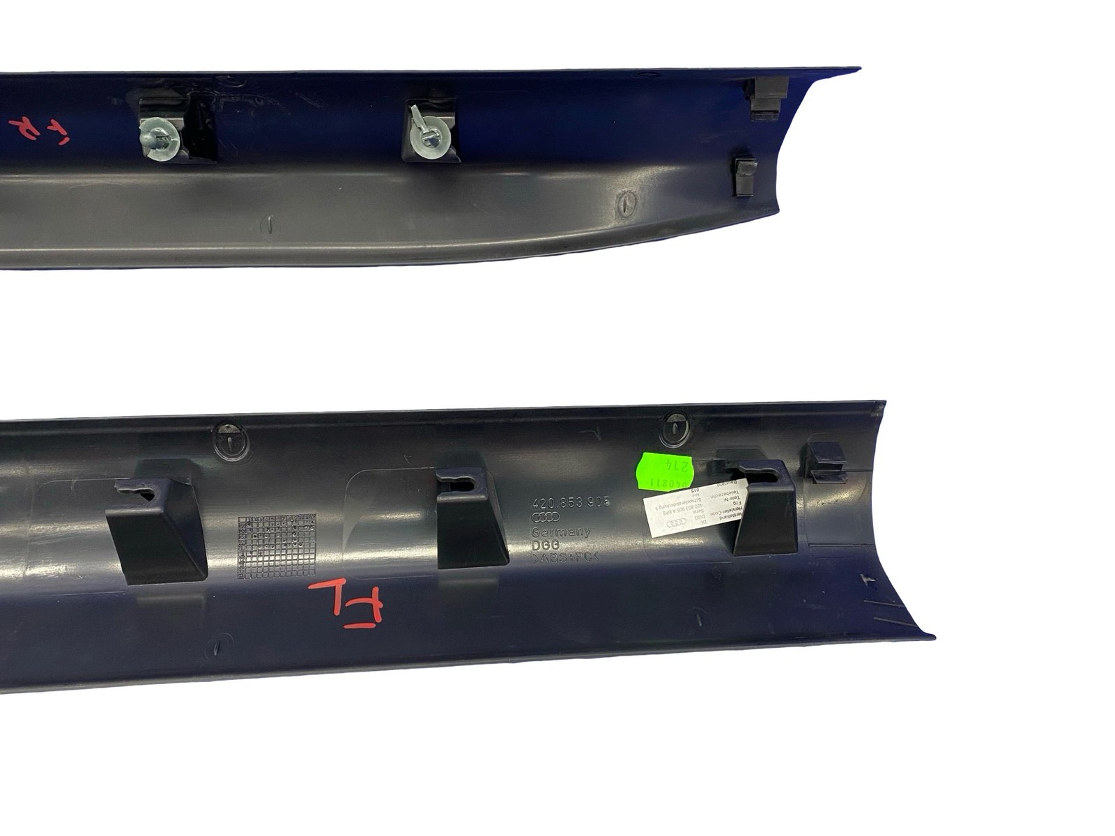 2008-2015 Audi R8 v10 Oem Front left right inner door sill trim cover panel set