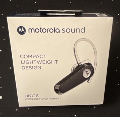 Motorola HK126 Bluetooth Wireless Mono Headset Ear-Hook Over-Ear Black