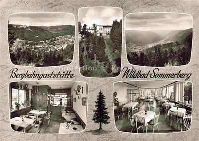 Sommerberg Wildbad Bad Black Forest BW mountain railway restaurant Sommerberg Black Forest