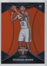 2016-17 Panini Totally Certified Rookies Orange 50/60 Georges Niang #137 00am
