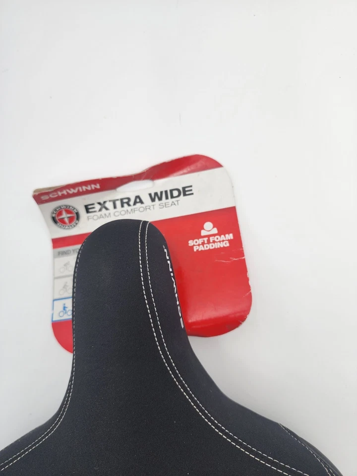 Nuevo asiento de bicicleta Schwinn extra ancho de espuma cómodo #SW75322 Foto 2 de 4
