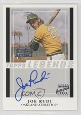 2003 Topps Team Topps Legends Auto Joe Rudi #TT-JR Auto 1o3