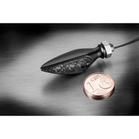 Kellermann Blinker Rhombus S Dark, Schwarz, GetöNtes Glas, VR / Hl, StüCk