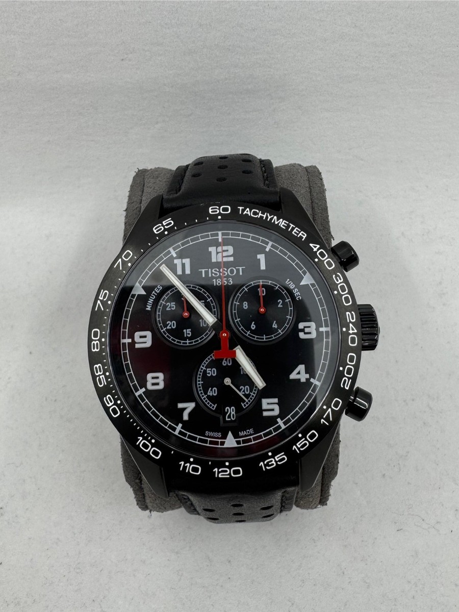 Tissot PRS 516 Chrono Black Dial & Strap Men's 45mm Watch