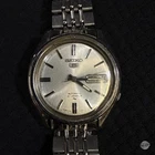 Seiko Men 7N43-9011 Day/Date Silver Tone 37mm Quartz Watch