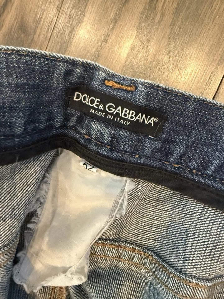 Dolce & Gabbana Jeans Mens Size 38 (52) Button Fly Straight Italy Designer - Image 3 of 4