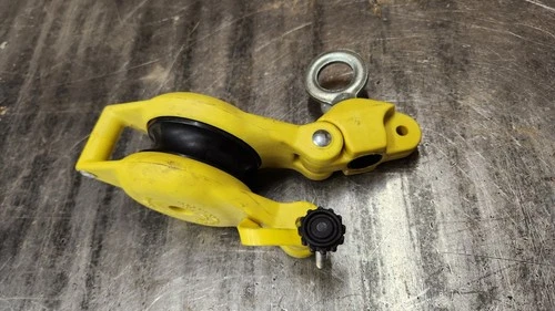 Hastings 3553 1K-lb 3" Sheave Side Open Block Swivel Eye Rope Hand Line NEW