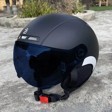 Cycling Helmet with Goggles Lens Ear Protection Reflective Sticker Bicycle 