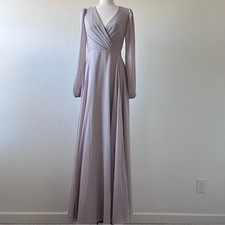 Jenny Yoo Collection Long Sleeve Bridal Wrap Dress Size 2