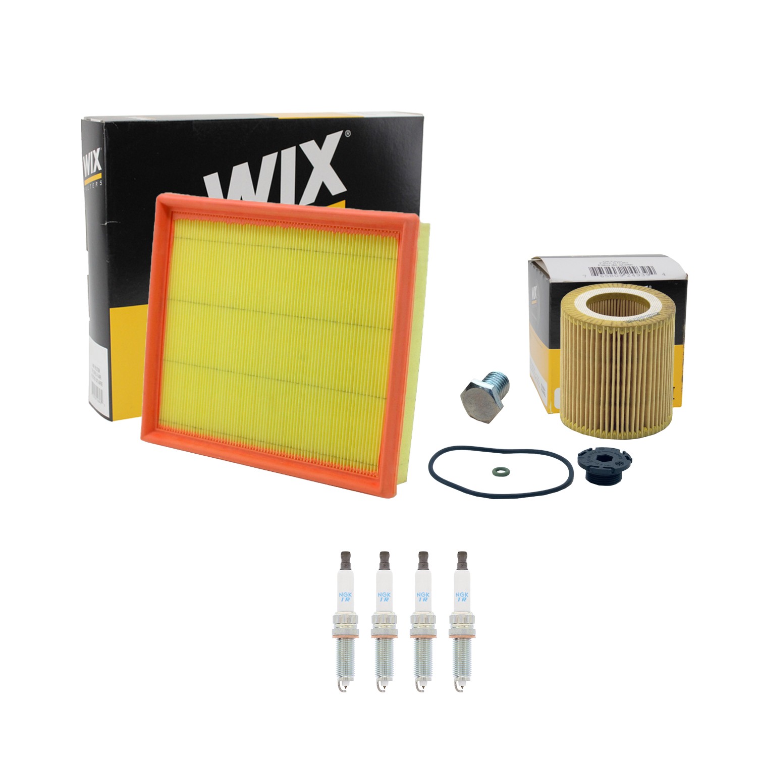 Wix Engine Air Oil Filters  NGK 4 Spark Plugs Kit for F30 F34 328i GT xDrive L4