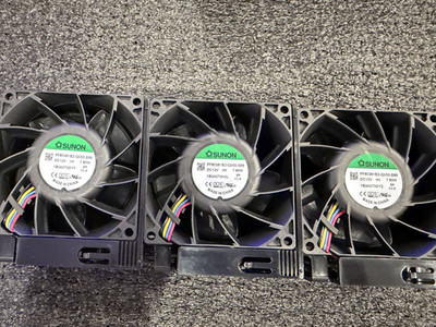 Lot of 3 sunon pf80381b2-q050-s99 fans (Open Box)