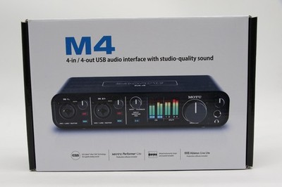 Motu M4 USB-C Audio Interface 4-in 4-out 24-Bit - Black