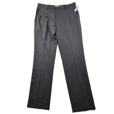 Amazon Essentials Dress Pants Mens 33x32 Dark Gray Slim Fit NEW