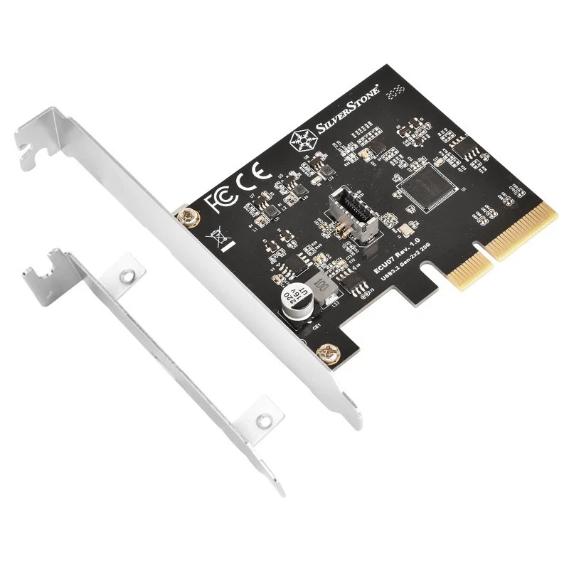 SilverStone ECU07 USB-Adapter PCIe 3.0 x4 Low-Profile Controllore SST-ECU07 - Immagine 4 di 4
